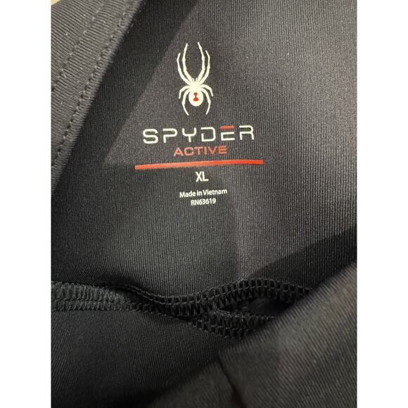 Spyder Active Women's XL Black Wide Leg Zip Pocket High Waist Yoga Pants NWT - Picture 5 of 6